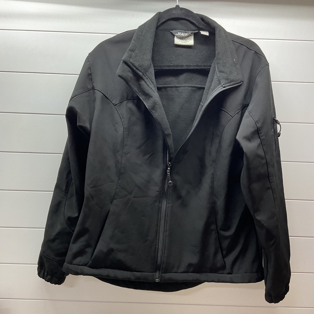Black Diamond Womens XL Softshell Jacket Black Fleece Lined Full Zip RN 109273